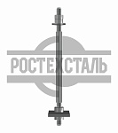 Болты фундаментные тип 2 ГОСТ 24379.1-2012 с анкерной плитой